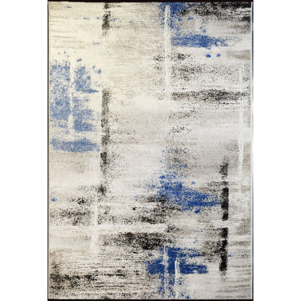 Dynamic Rugs 32114 6354 Infinity 3 Ft. 11 In. X 5 Ft. 7 In. Rectangle Rug in Ivory/Blue